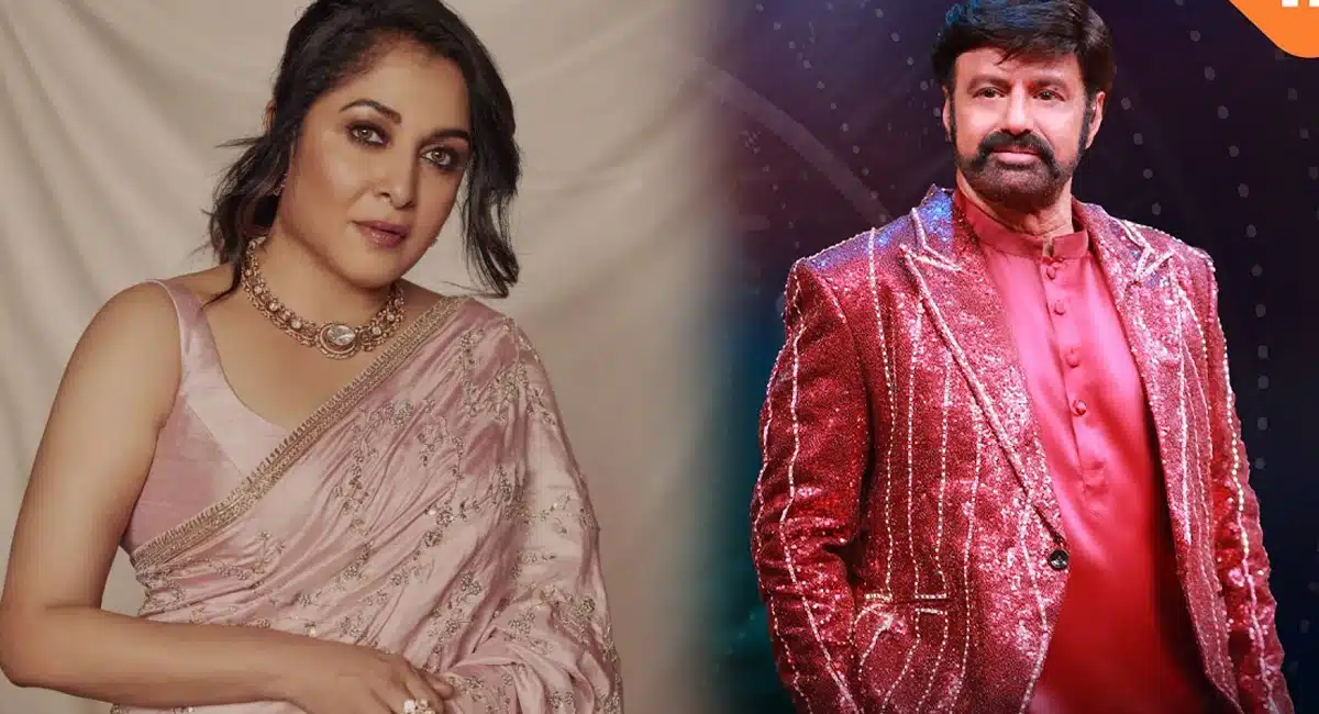 ramya krishna as the next guest for balakrishna unstoppable 2