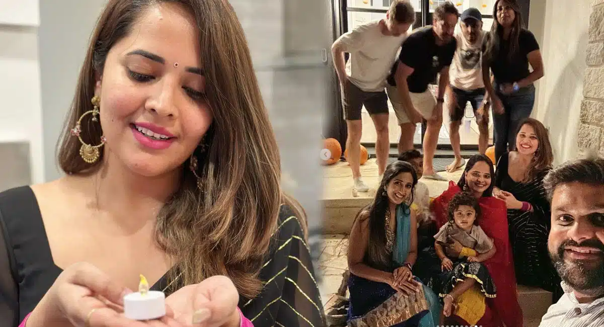 Anasuya with friends and family pics on instagram