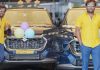 Racha Ravi Busy New Nexa Grand Vitara Car on Dasara 2022