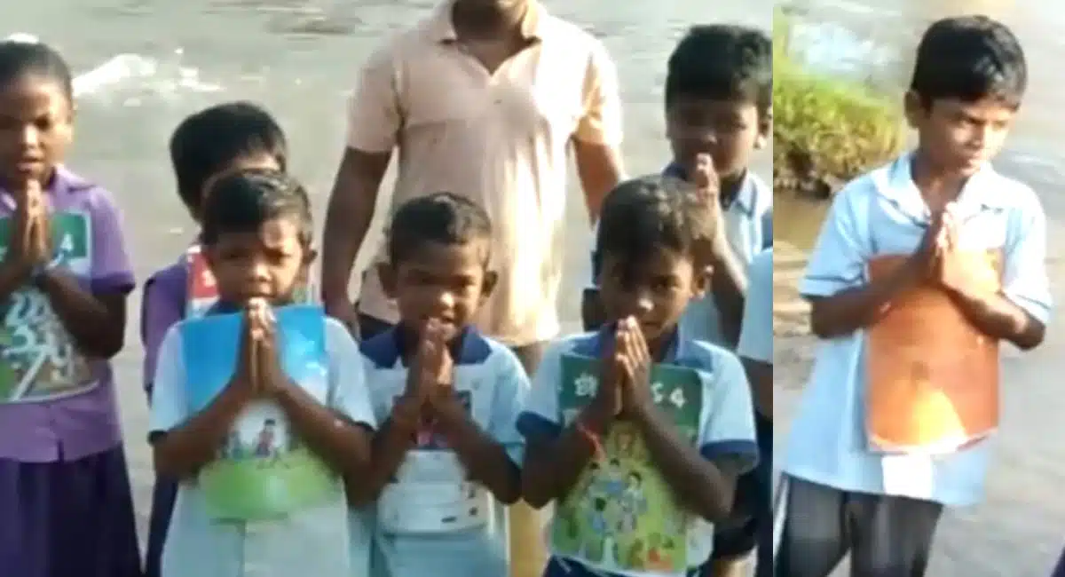 fact check on viral video of children on ap govt