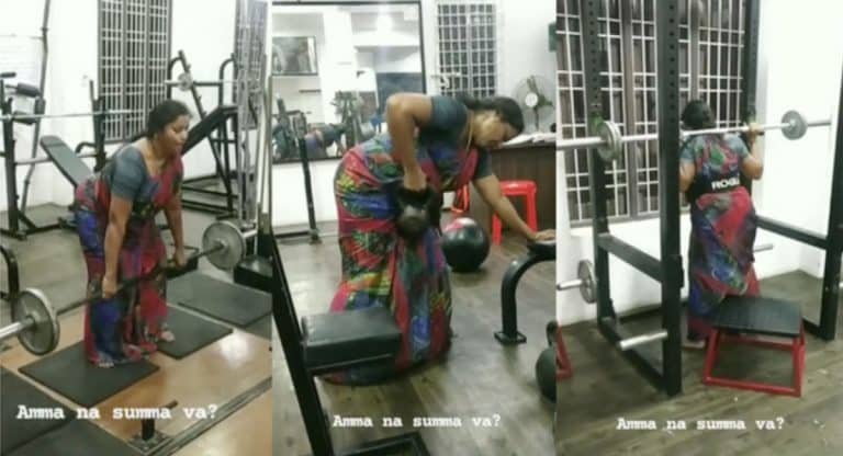 Viral Video : వావ్.. సూపర్ ఆంటీ.. 60 ఏళ్ల వయసులో చీర కట్టి జిమ్ లో కసరత్తులు.. బిత్తరపోతున్న నెటిజన్లు వీడియో..!