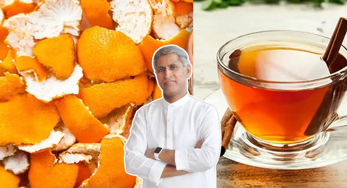 take orange peel tea solve acidity and constipation problems