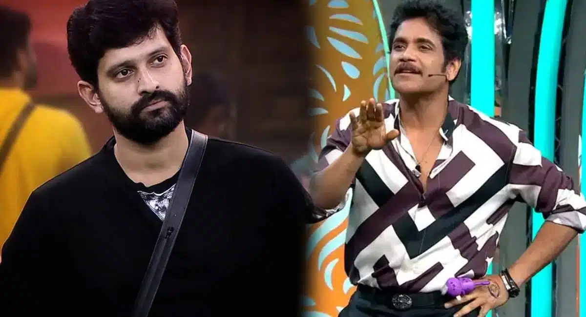 baladitya elemination for cheating bigg boss star maa nagarjuna