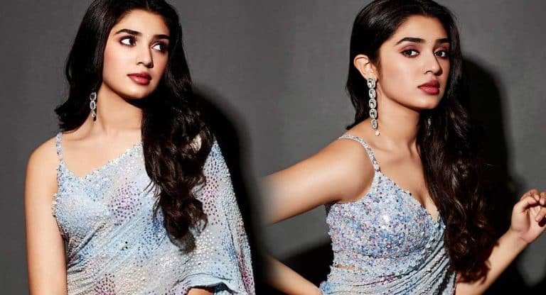 Krithi Shetty : శారీ లుక్ లో బేబమ్మ.. ఓర కళ్లు వయ్యారాల ఫోజులకు ఎవరైనా పడిపోవాల్సిందే..!