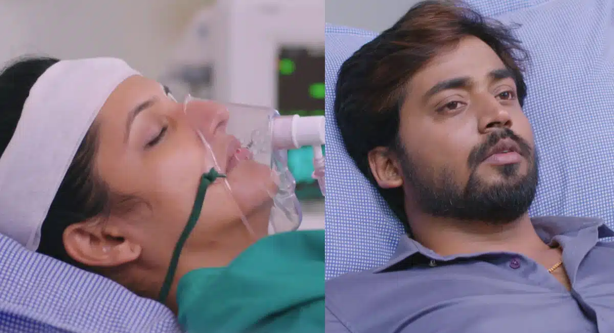 rishi gives blood to jagathi in guppedantha manasu