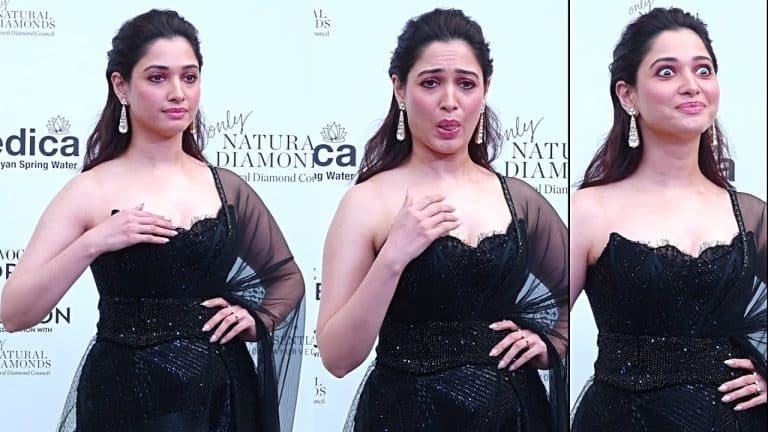 Tamannaah : బ్లాక్ డ్రెస్ లో మిల్క్ బ్యూటీ అందాలు అదుర్స్.. ఈ వయసులోనూ హీట్ పెంచుతున్న తమన్నా