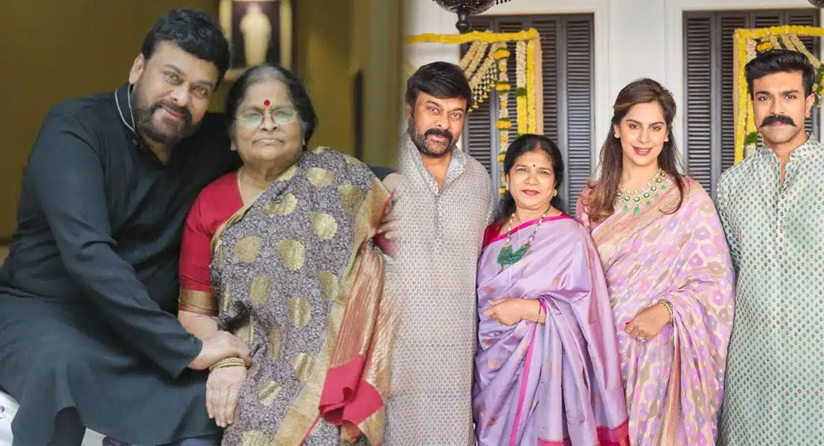 Mega family very happy about upasana pregnancy but Chiranjeevi Mother not