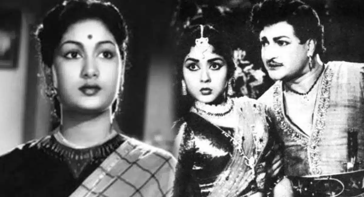 Savitri was left aside and NTR with Krishna Kumari