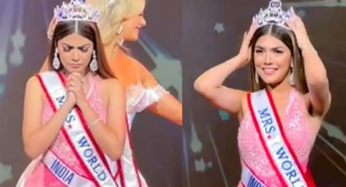 indian woman sargam koushal wins mrs world 2022