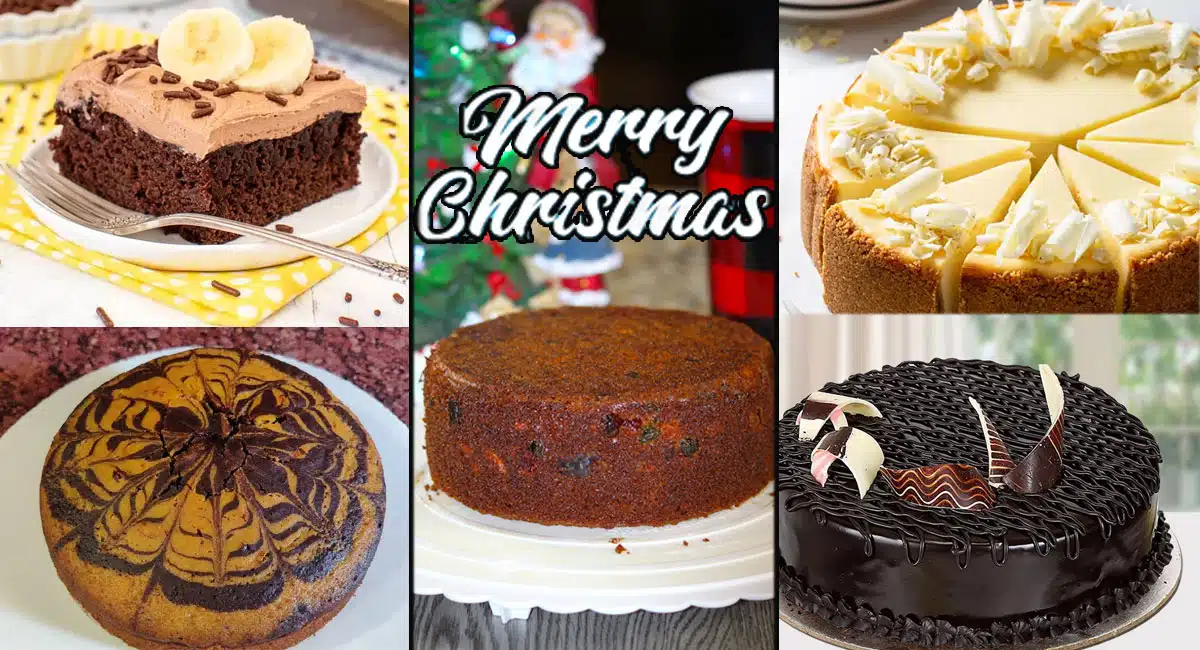 christmas festival special foods on Five types of cakes