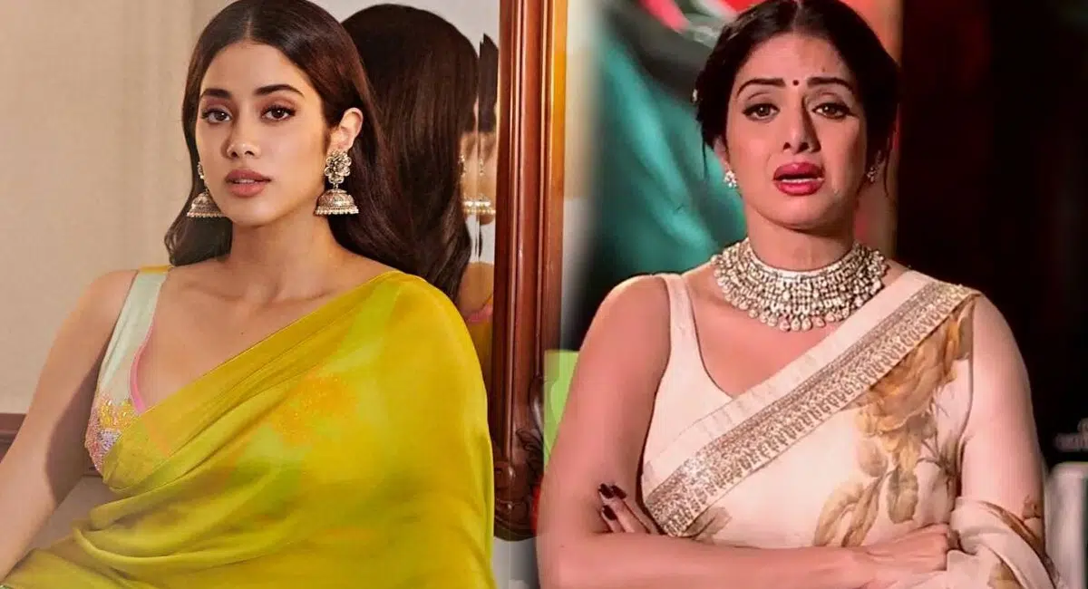 Sridevi Daughter Janhvi Kapoor Super Looks In Orange Dress