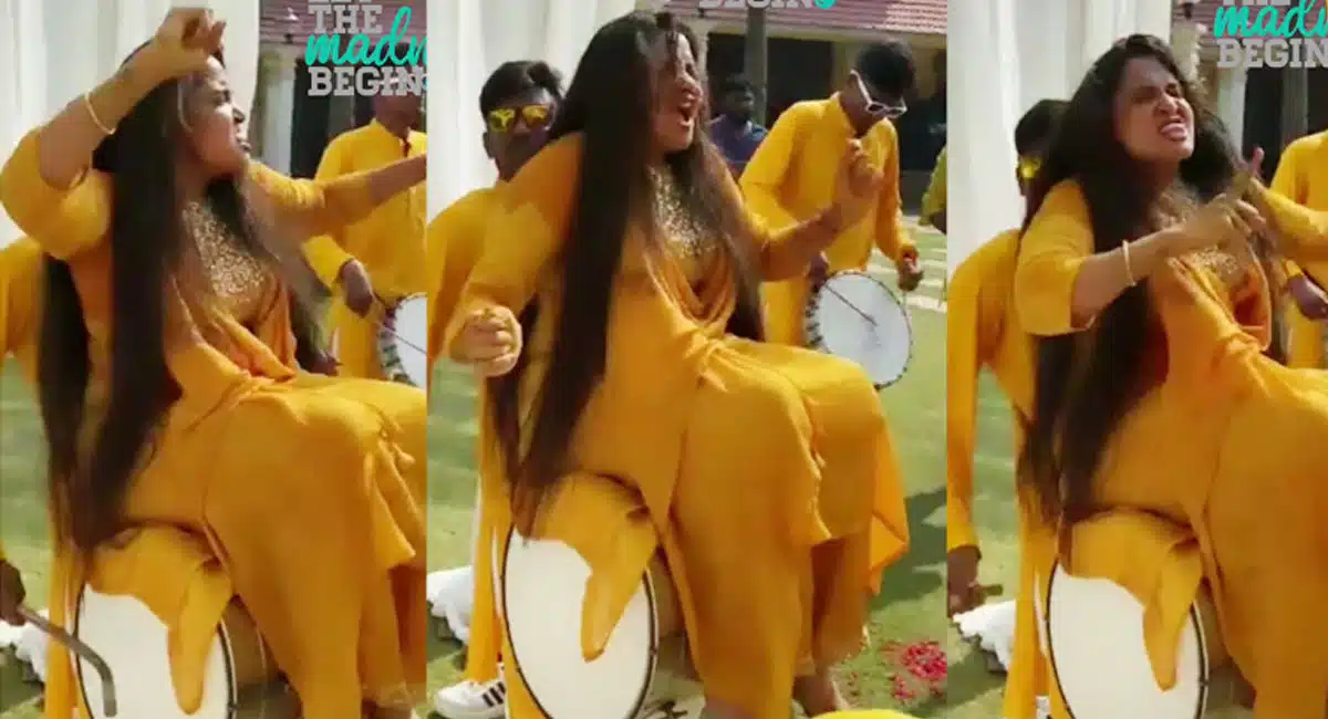 Pragathi dance video viral in youtube