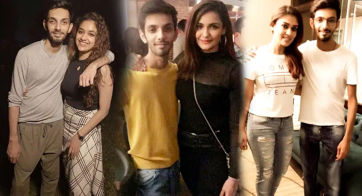 Music Director Anirudh Ravichander with heroines