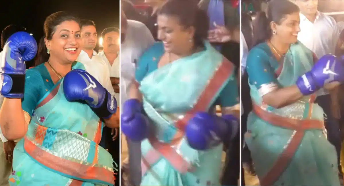 Minister Roja Kick Boxing Video on youtube