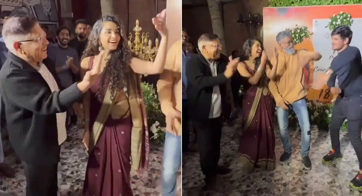 Allu Aravind dance with Anupama parameswaran
