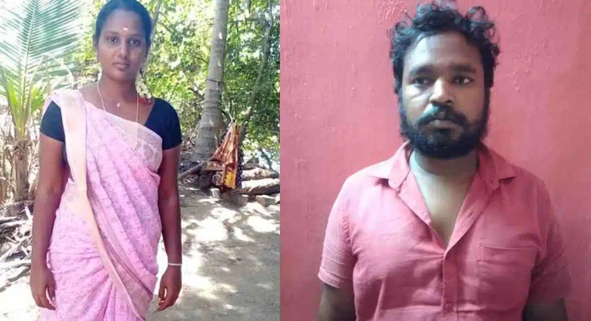 husband attacked 4 months old pregnant wife in tamilnadu