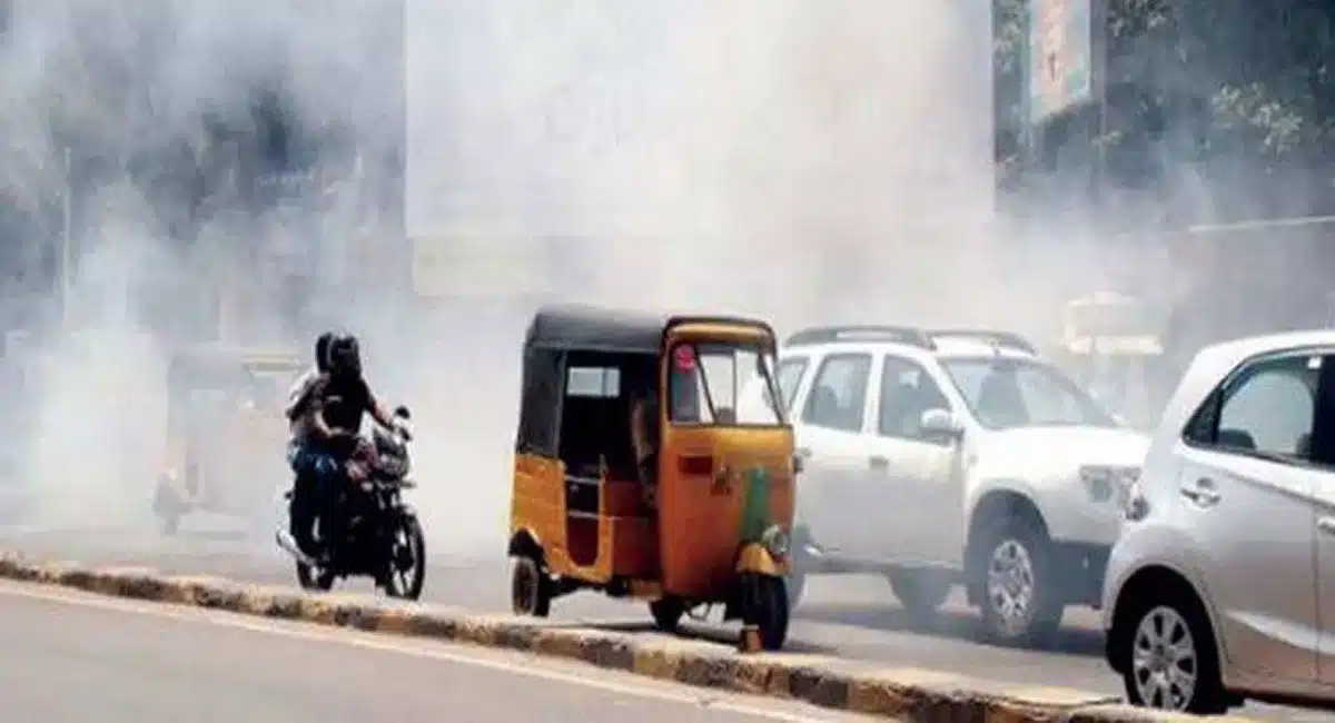 air pollution increased dangerous level in hyderabad