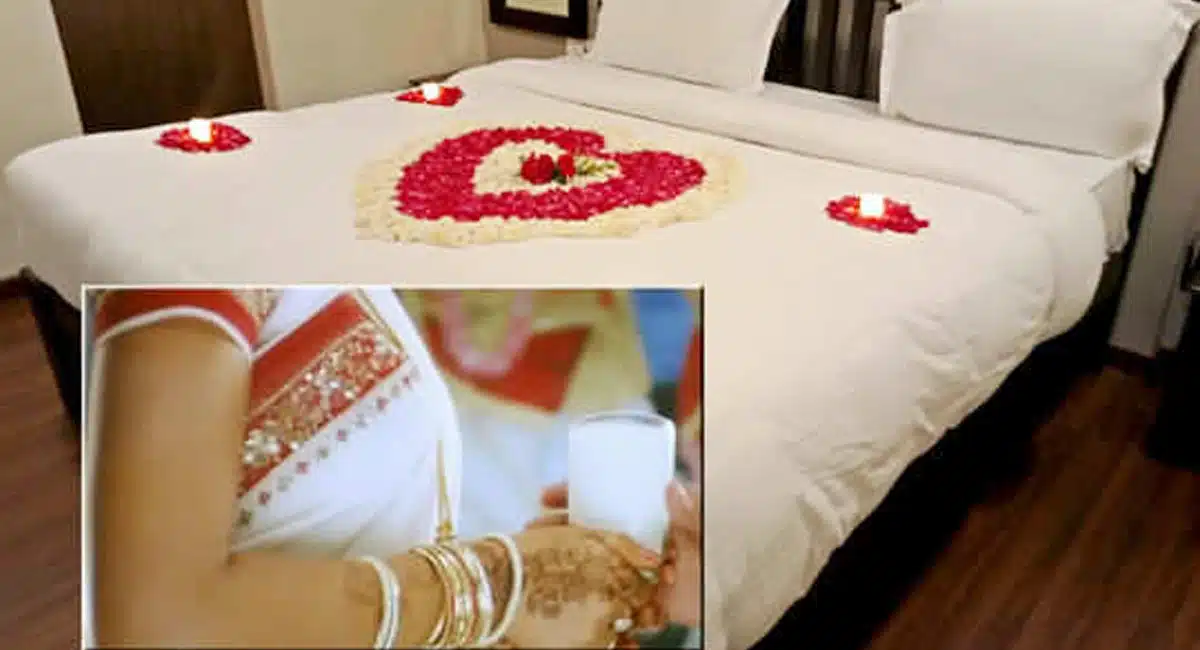 first night should be done in front of bride mother