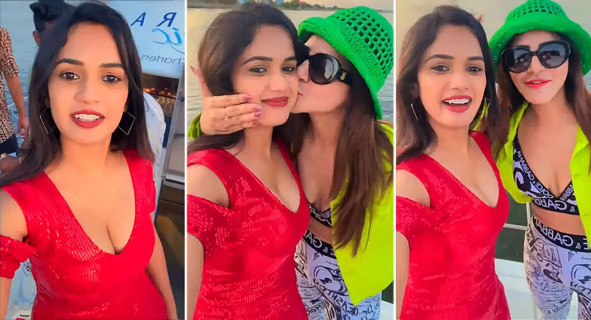  Ariyana Glory And Ashu Reddy new year celebrations