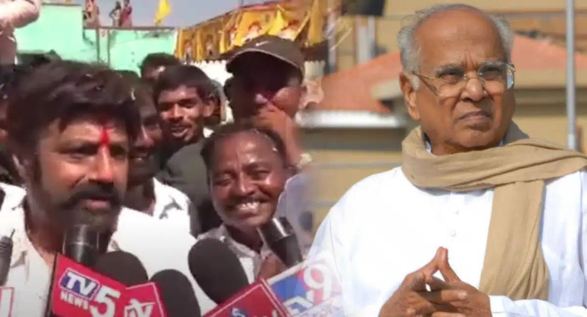 balakrishna once again comments on anr video