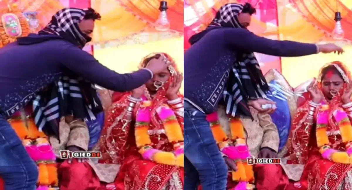 bride and bride groom marriage video viral