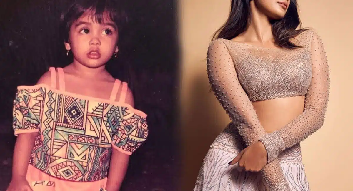 heroin Pooja Hegde childhood photos viral