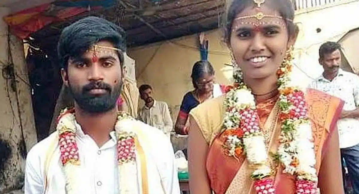 love married couple home burnt by bride family in karimnagar