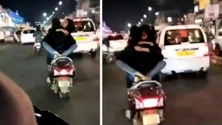 Viral Video : ప్రియురాలిని చూసి ఆగలేక.. స్కూటీ మీదనే పని కానిచ్చేశాడు.. నడిరోడ్డుపై ఆ పని చేస్తుండగా చూసి అందరూ షాక్.. వీడియో