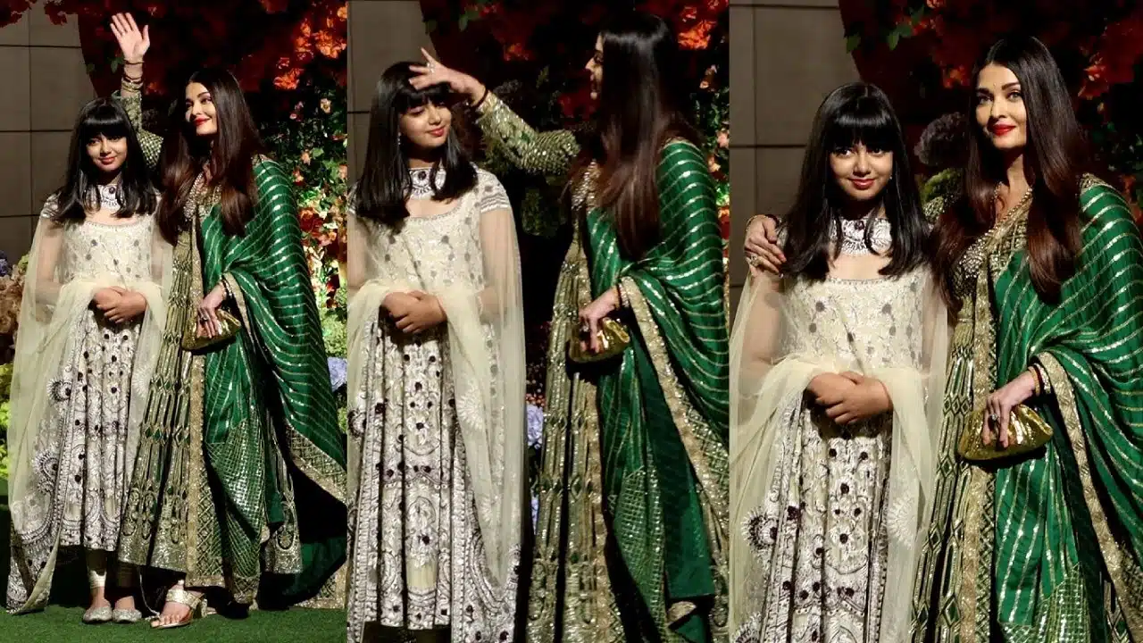 Aishwarya Rai Daughter at ambani engagement