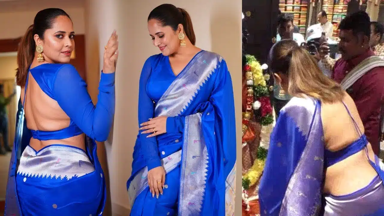Anasuya back beautiful video