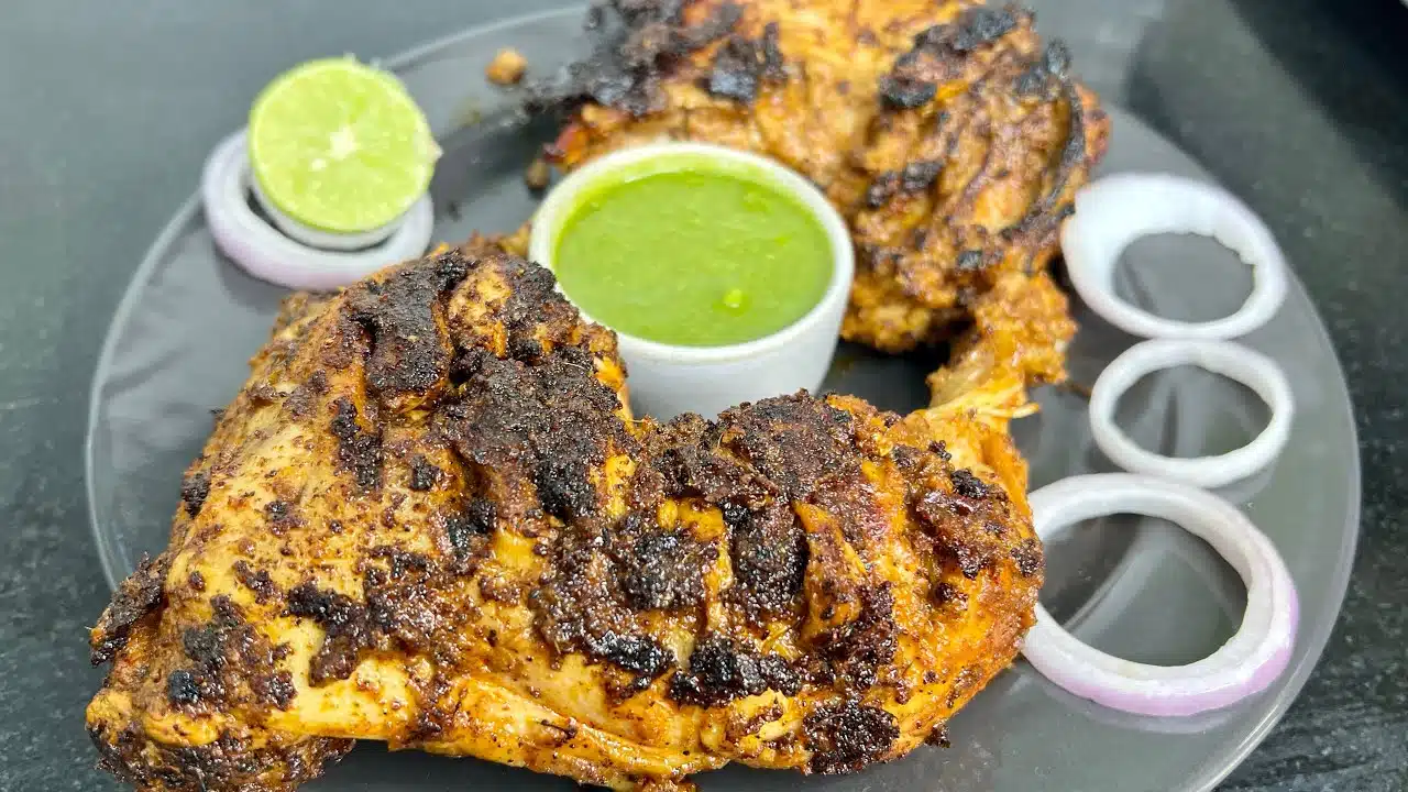 Tandoori Chicken Recipe in Telugu on Video