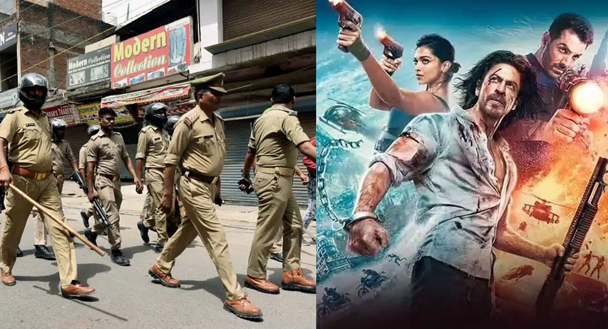 shahrukh khan Pathan movie release day full police security