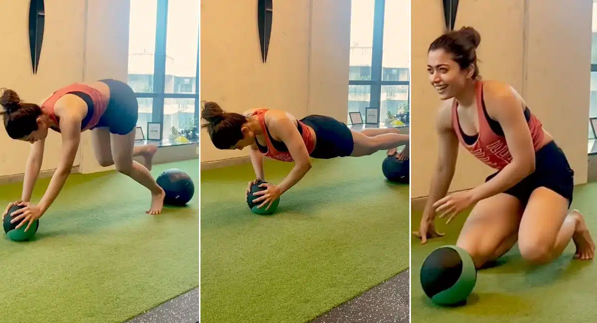 Rashmika Mandanna latest workout video viral