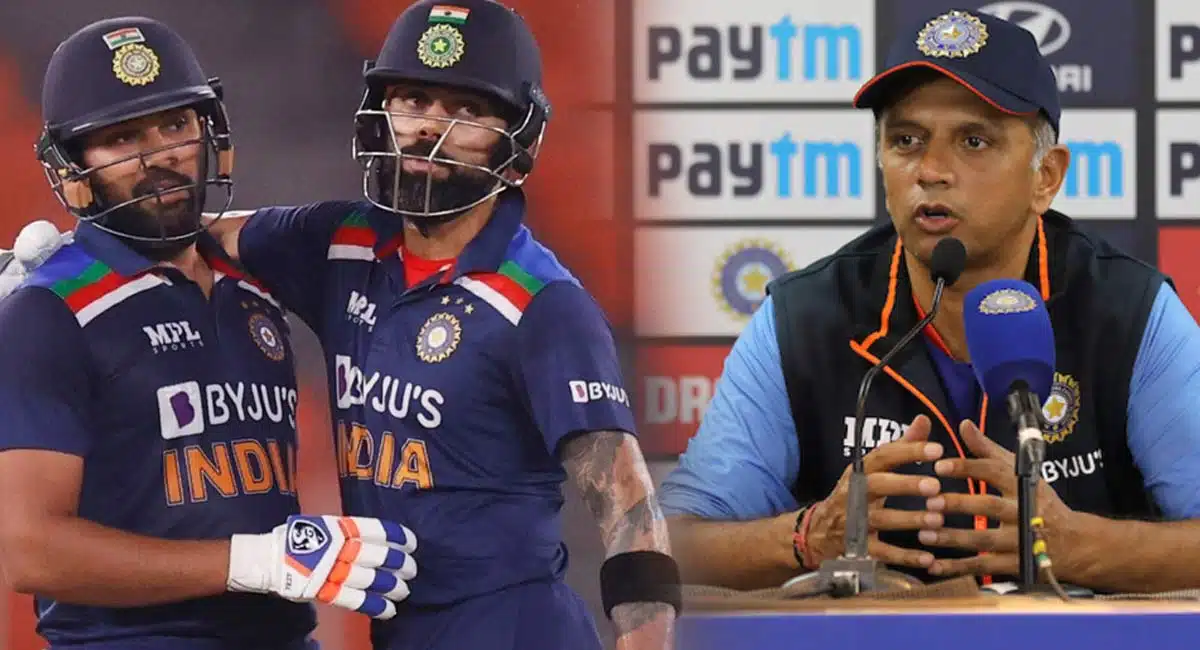 Rahul Dravid hints at end of the road for virat kohli and rohit sharma