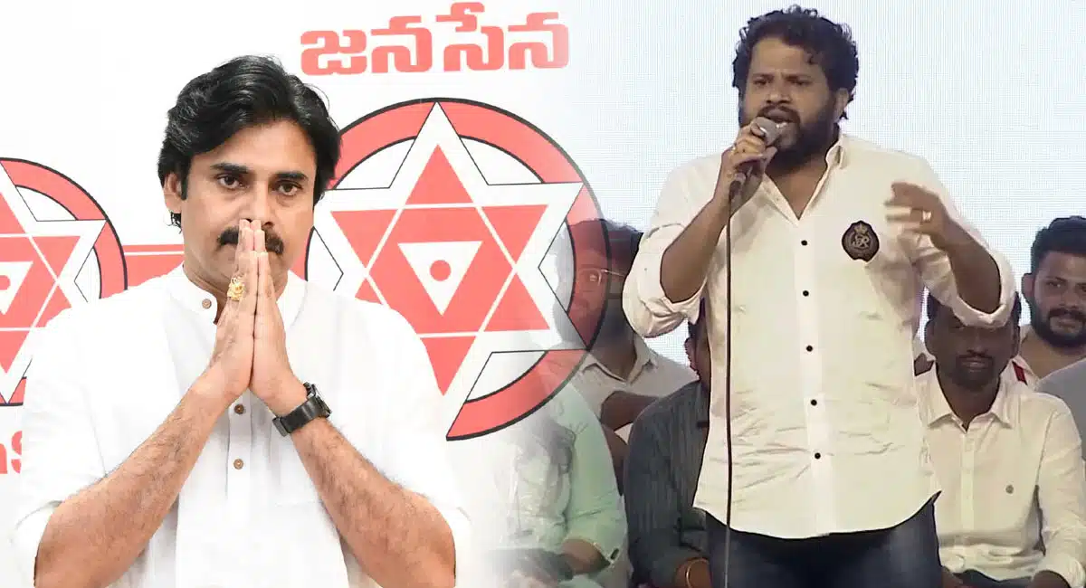 Hyper Aadi give a huge donation for Janasena