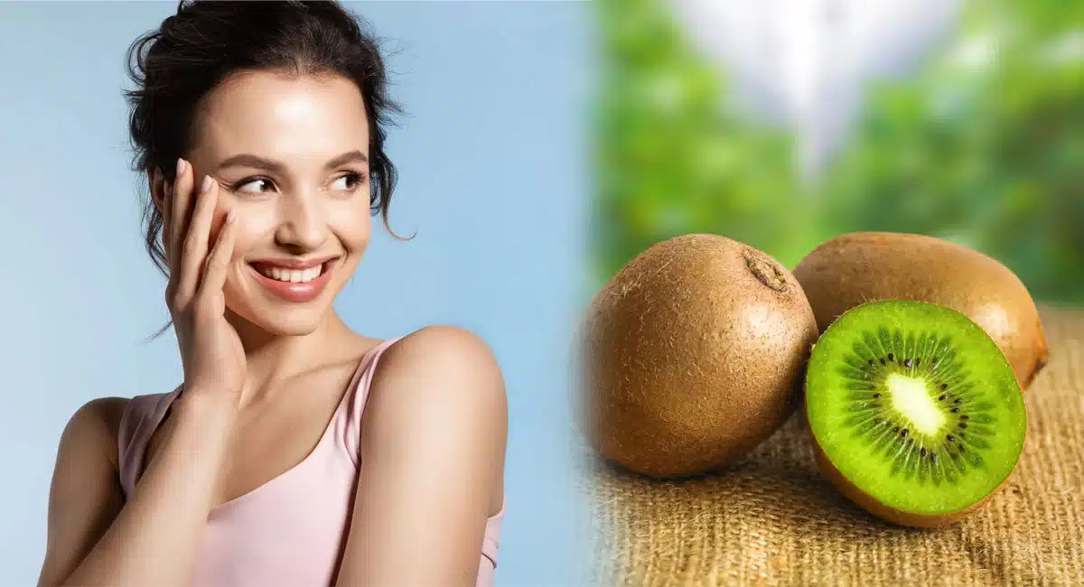 Kiwi Fruit benefits in Shiny skin on strong bones