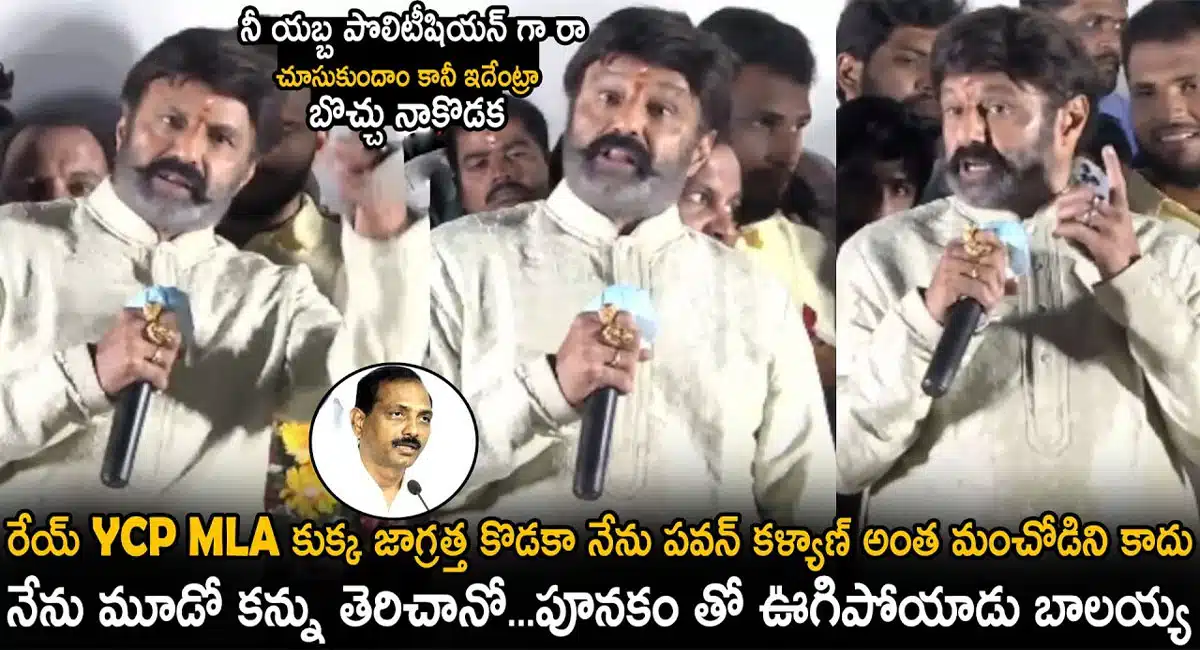 Balakrishna Strong Counter To YSRCP MLA Gopireddy Srinivasa Reddy