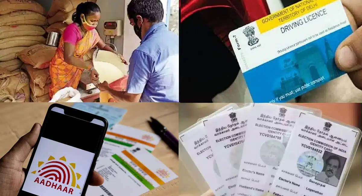 central governament gave good news to have driving license and ration card voter id