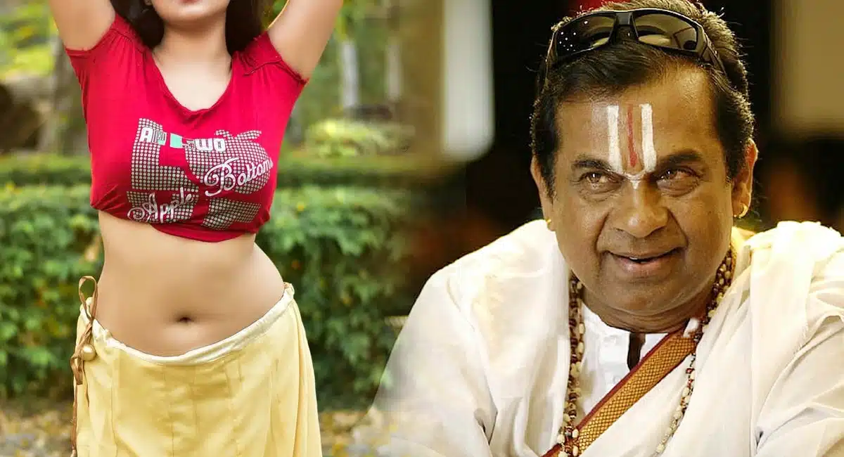 Brahmanandam intrest to that star heroin