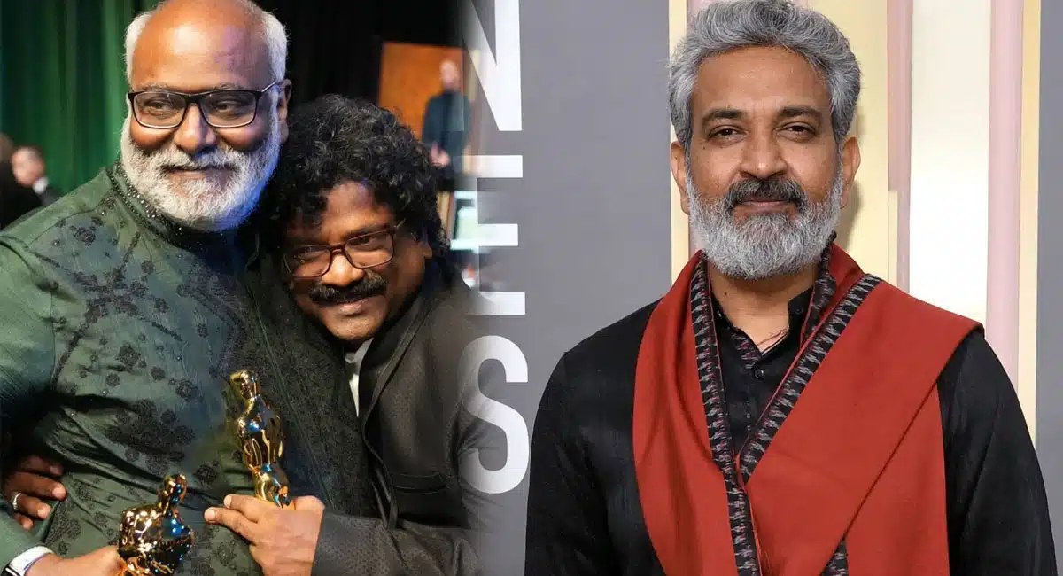 Rajamouli warning Chandra Bose not speak in Oscar stage