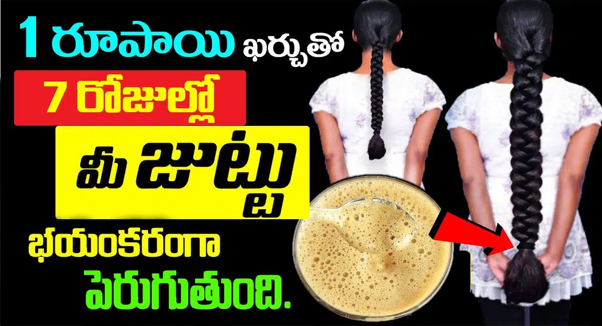 your hair will grow tremendously in 7 days by spending 1 rupee