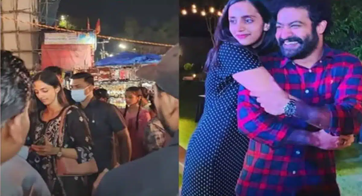 Junior ntr wife Lakshmi Pranathi shopping in Charminar