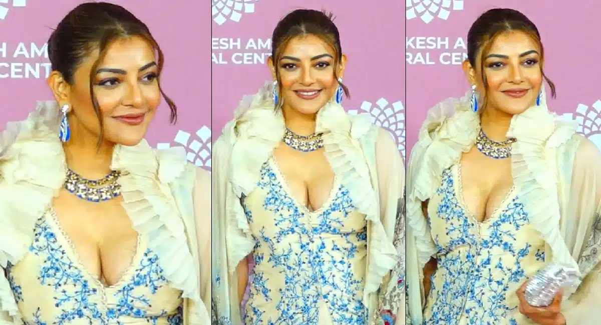 Kajal Aggarwal STUNNING Looks Inauguration Of Nita Mukesh Ambani Cultural Centre 