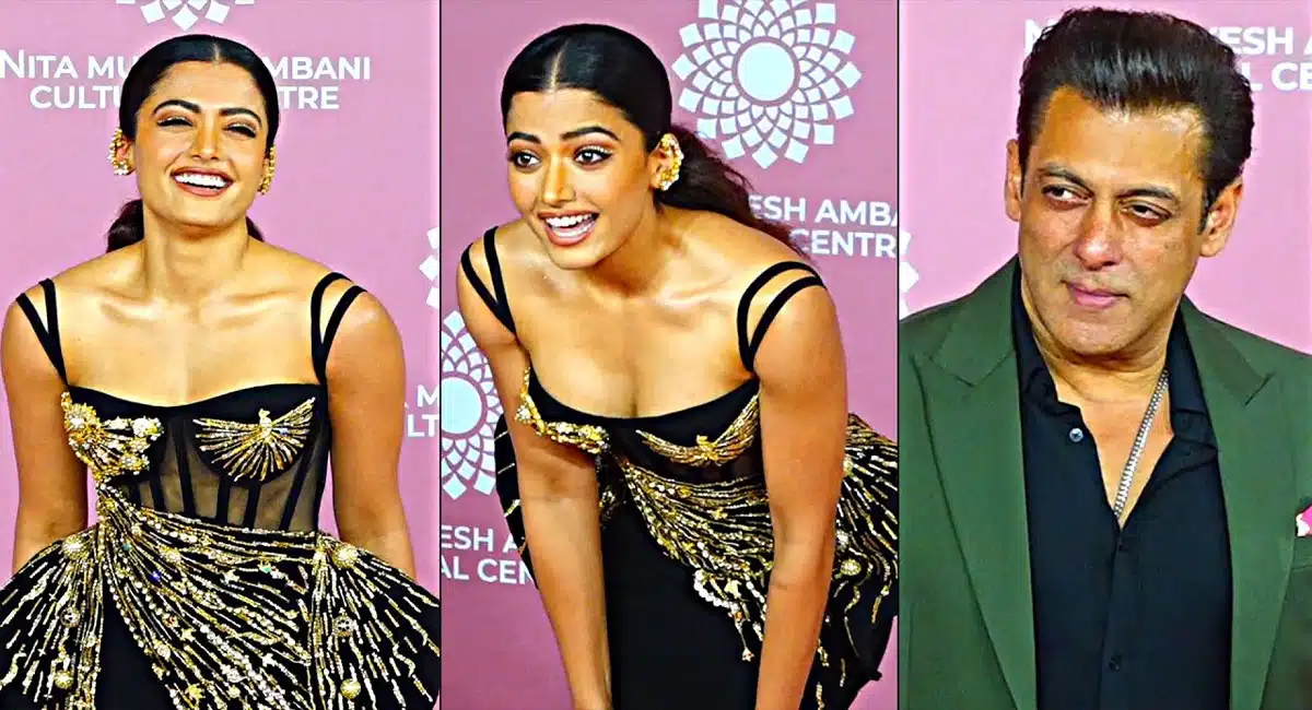 Salman Khan And Rashmika Mandanna Visuals in Nita Mukesh Ambani Cultural Centre