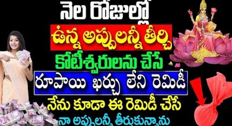 Appulu Teeralante : ఈ ఒక్క రెమిడి చేస్తే నెల రోజులలో మీ అప్పులన్నీ తీరి కోటీశ్వరులవుతారు…!!