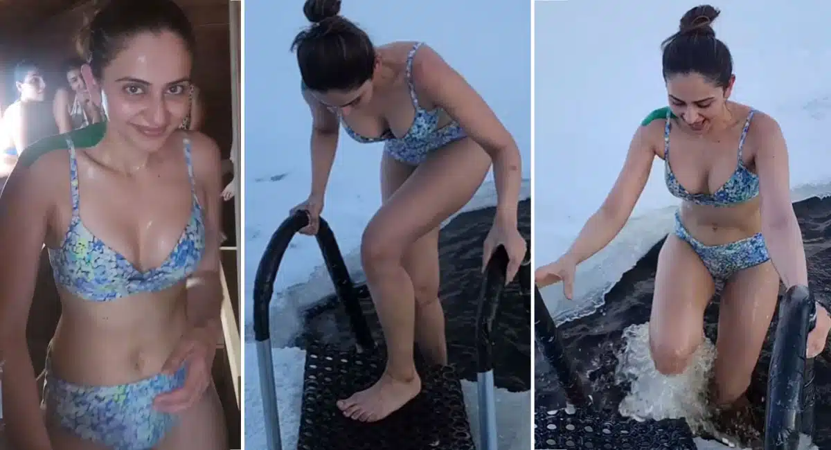 Rakul Preet Singh bathing in bikini of Video