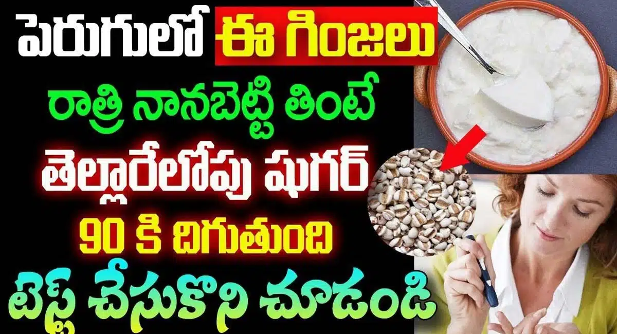 If these seeds are soaked in curd and eaten, the sugar will come down to 90
