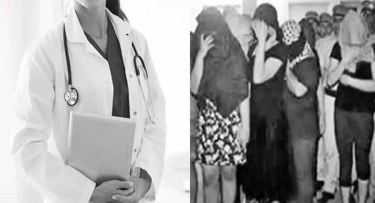 A women do illegal activities in Hyderabad