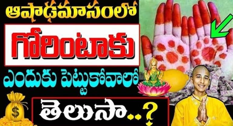 Aashada masam : ఆషాడ మాసంలో ఎందుకు గోరింటాకు పెట్టుకుంటామో తెలుసా ..?