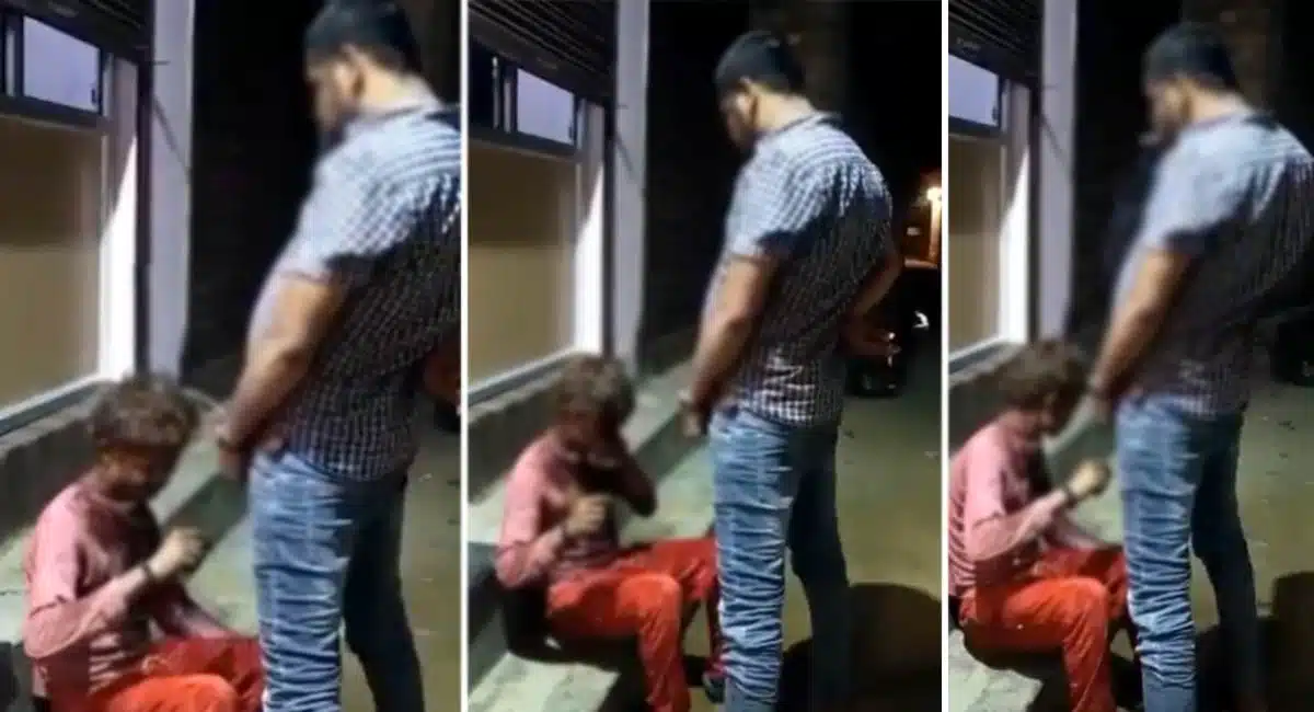 bjp leader urinated on tribal video viral in madhya pradesh